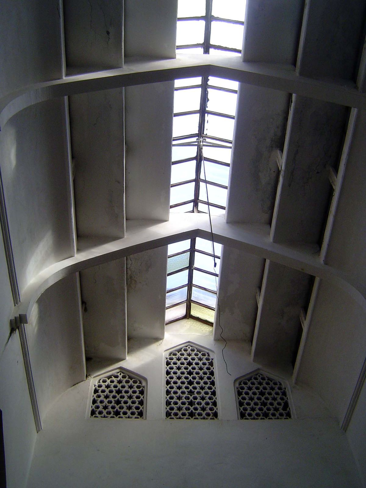 The inner courtyard, on the other hand, is clearly a European import and a testament to concrete.