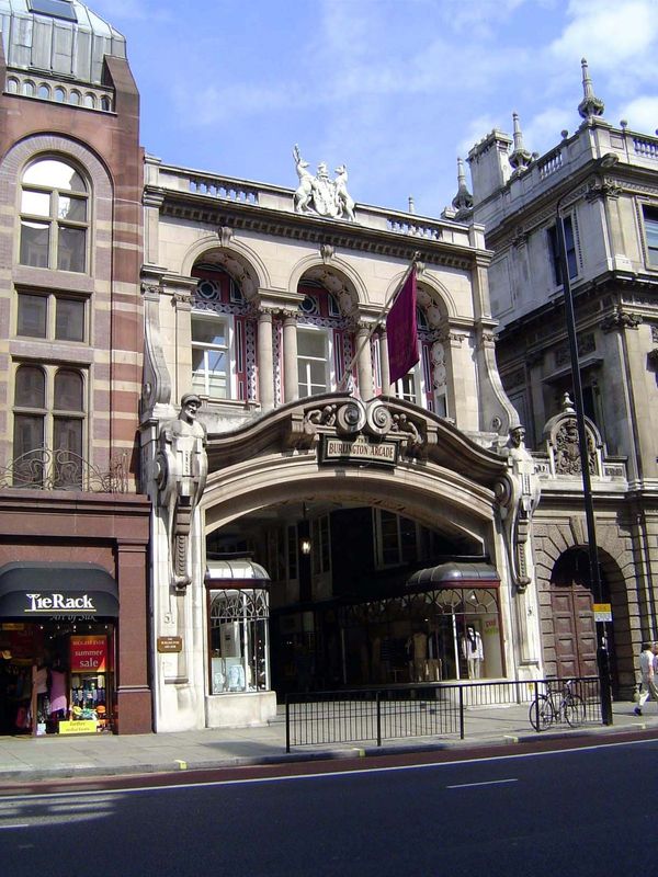 An even earlier arcade, though not one with such deep roots, was this, the Burlington Arcade designed by Samuel Ware for Samuel Cavendish. I