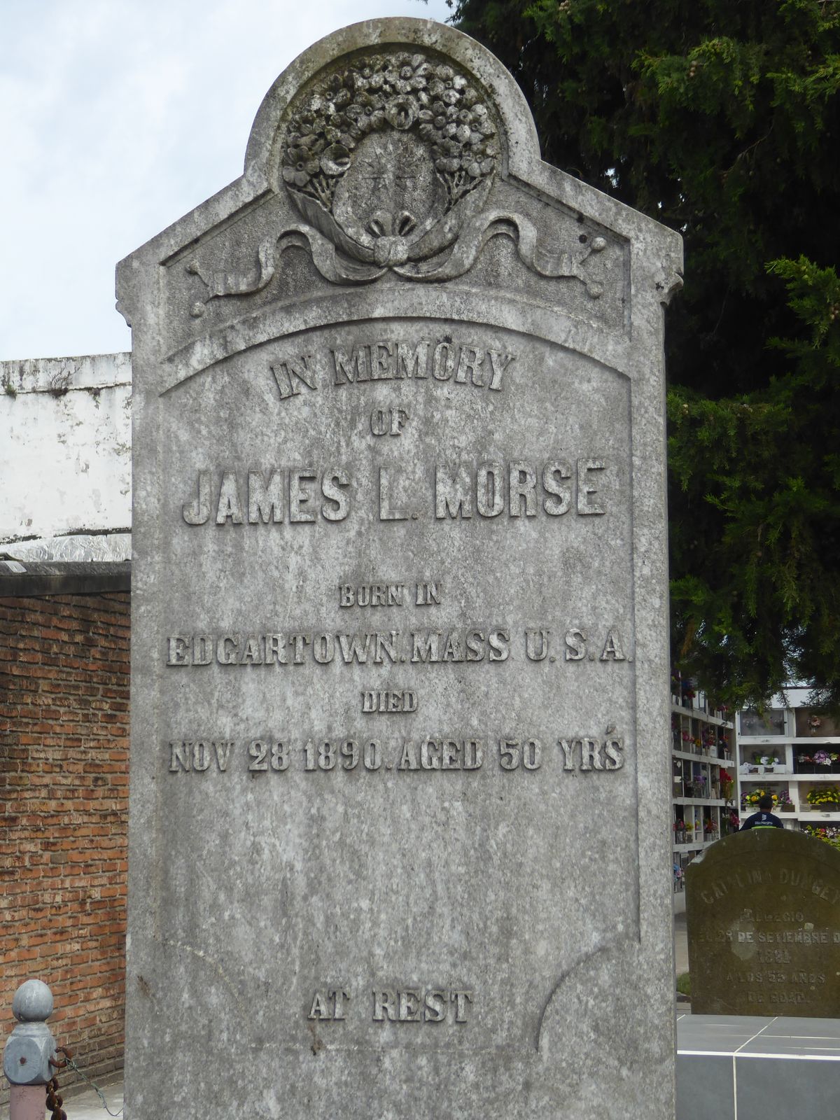 Here's a Yankee born on Martha's Vineyard in 1841. He was a son of Captain John O. Morse, a whaler who fell sick at sea and was buried in Pe