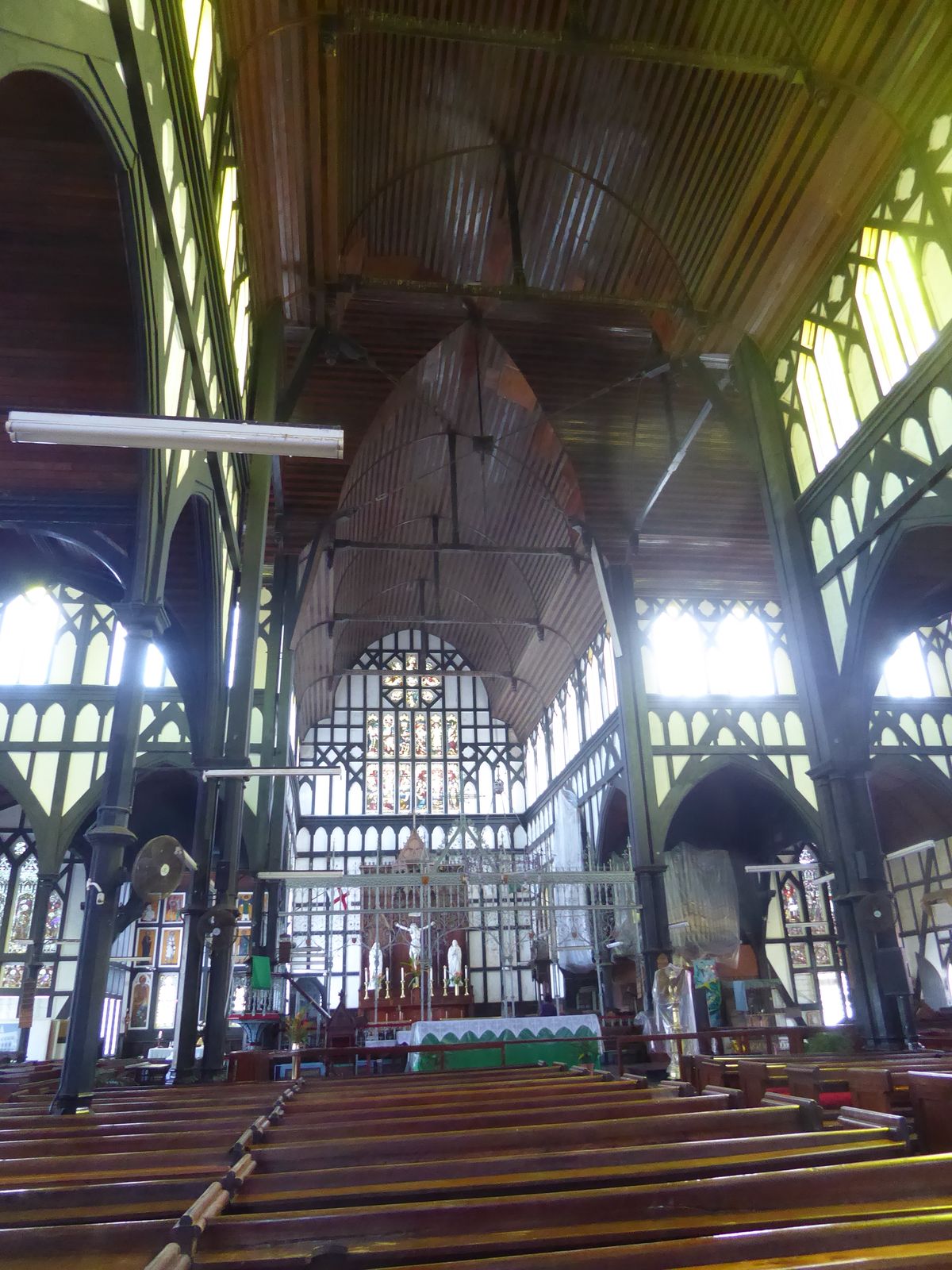 The interior is arresting.