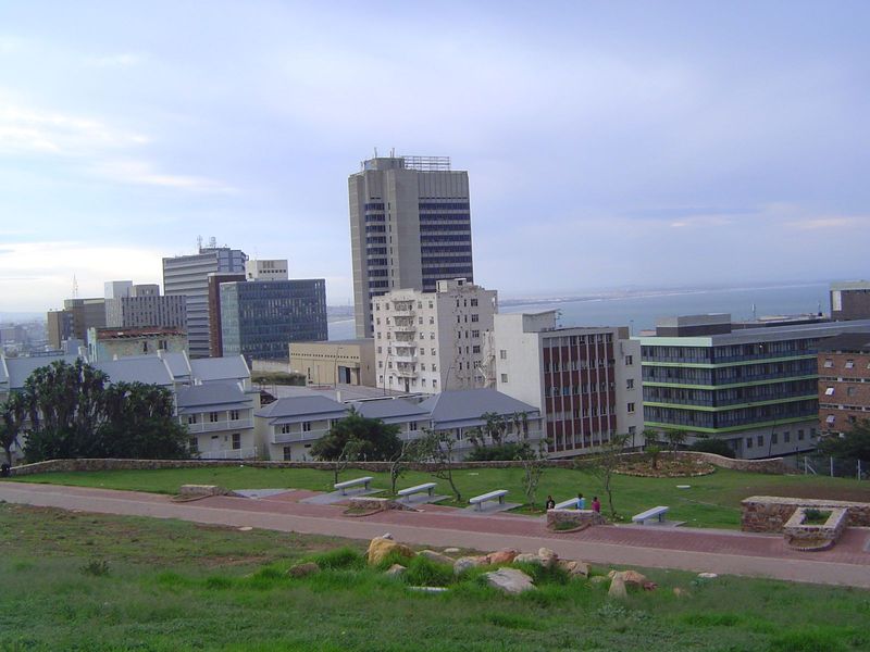 Port Elizabeth is not frozen in the colonial past, though this view of downtown makes one question the thing we call progress. In any event,