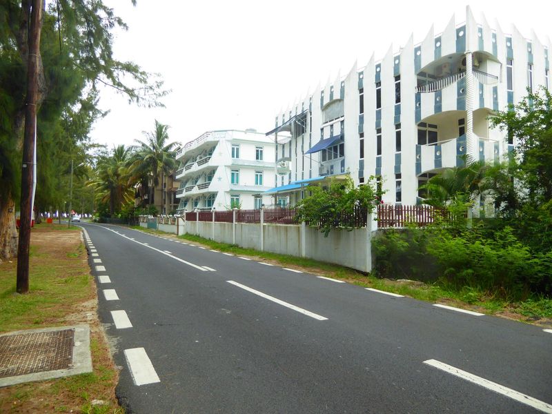 There are lots of apartments in the neighborhood, too. The village is Flic en Flac, a fantastic name allegedly corrupted from a Dutch phrase