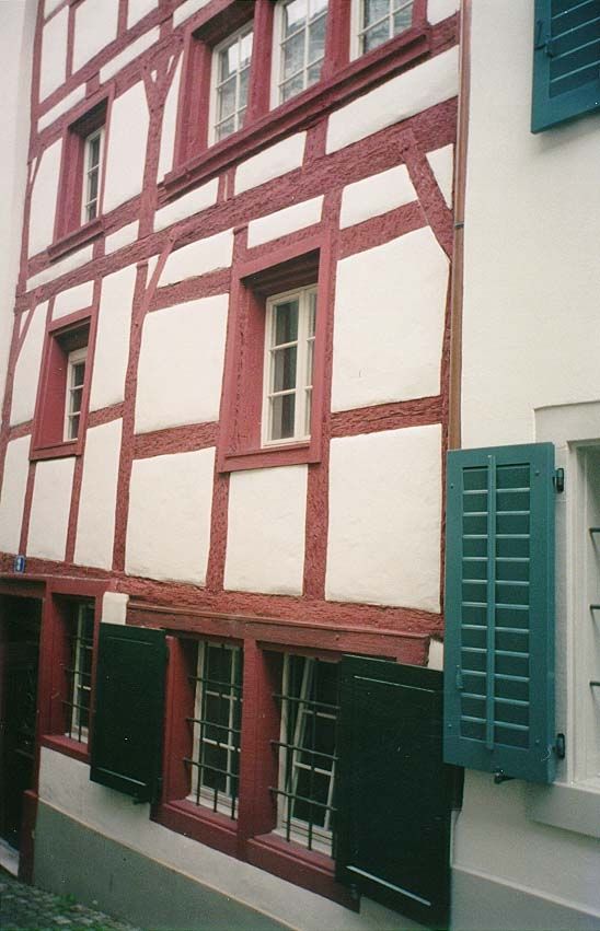 More half-timbering.