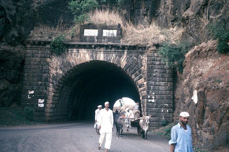 An early tunnel, built mid-19th century by Sir Bartle Frere, then British resident of the small princely state of Satara. Frere went on to g