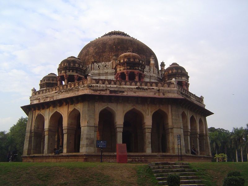 Muhammad Shah, the last of the Sayyids, did not have a happy reign, but you'd never know it from his tomb. Fergusson writes that the veranda