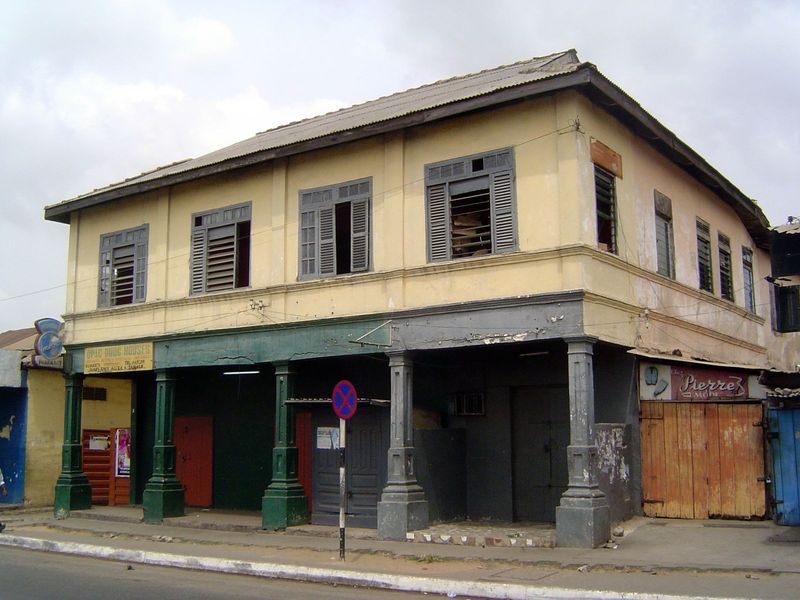 Most buildings in the area remain in poor shape.