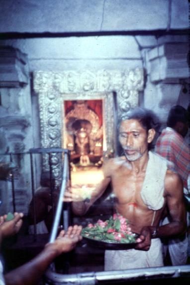 The same, in 1981. Several things have been altered since then, beginning with the golden lingam visible here.