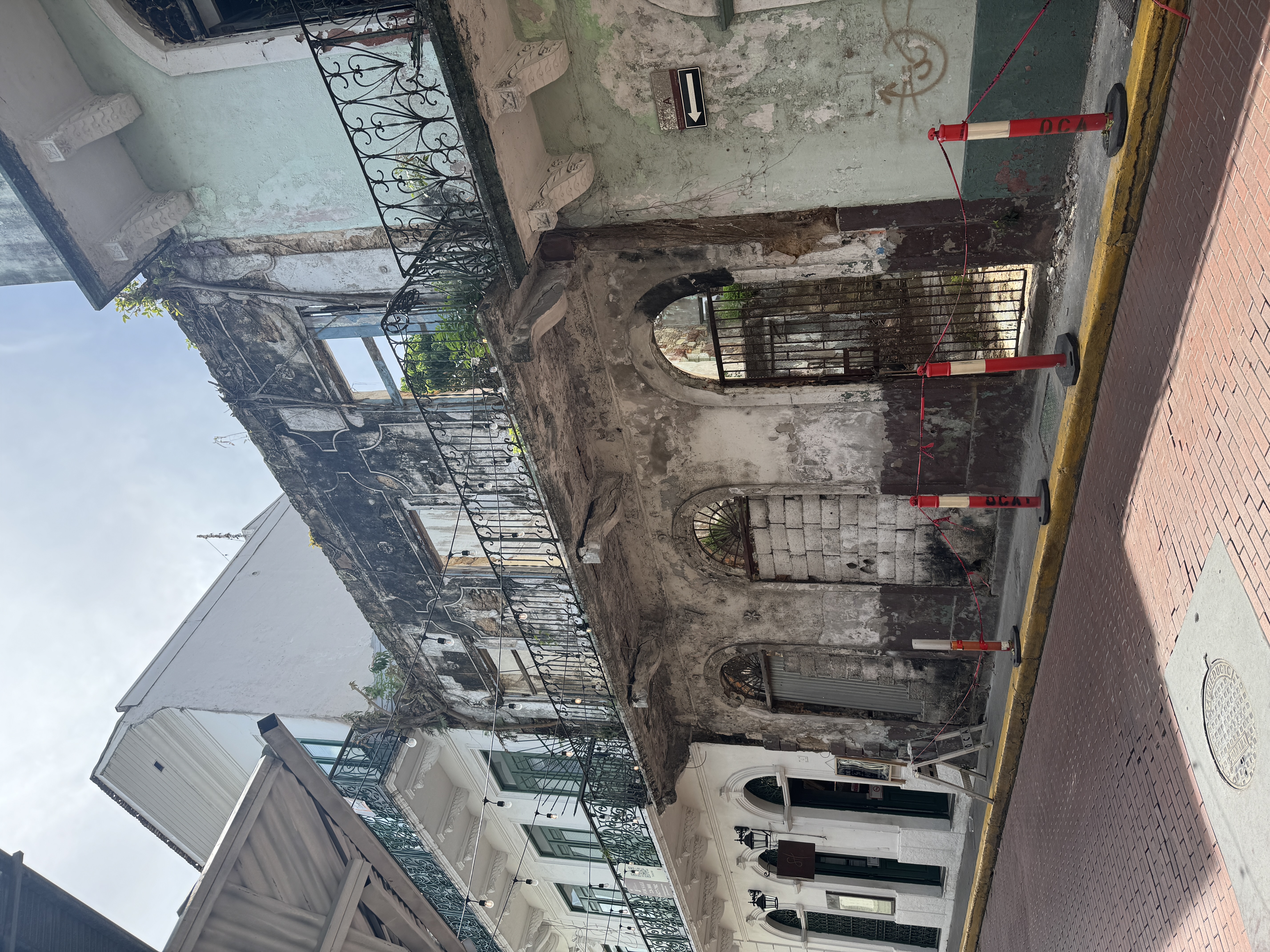 Nothing much left except the facade.