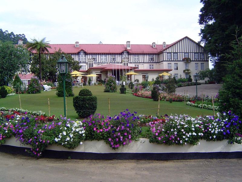 The hotel itself, semi-grand.