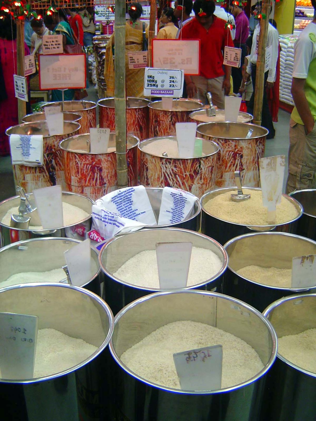 A wide selection of rices.