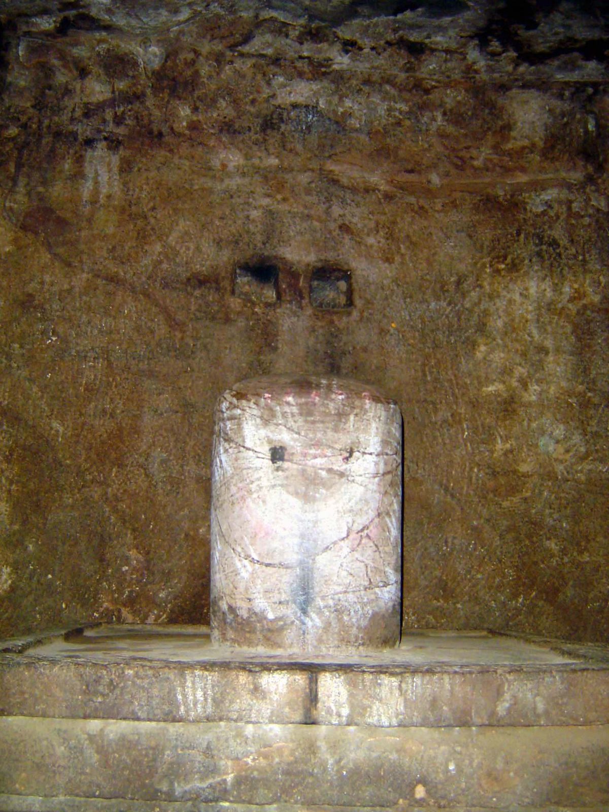 Inside that temple is this simple lingam. The temple is no longer active.