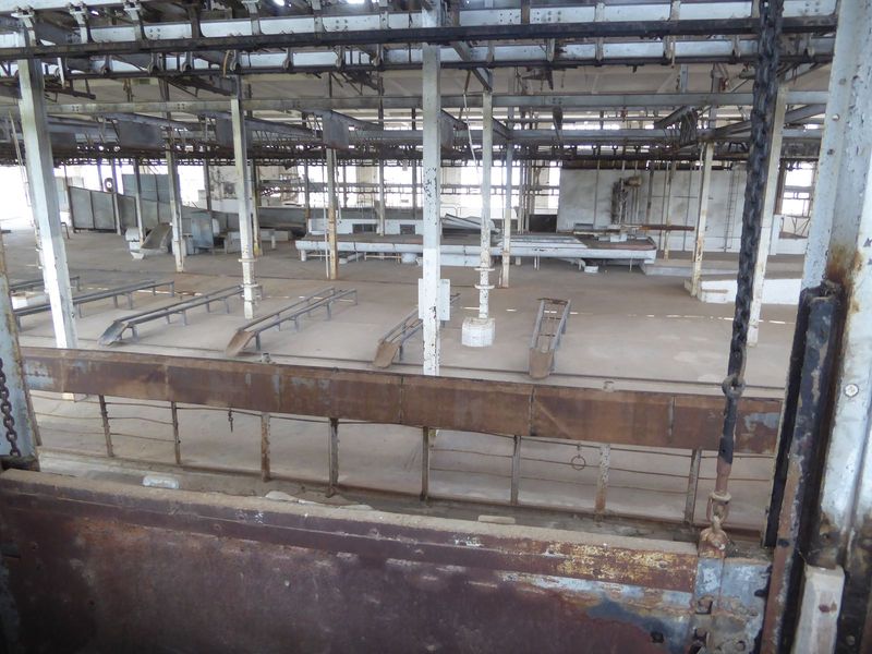 And here's where cattle became meat. They walked in on that ramp on the far side.