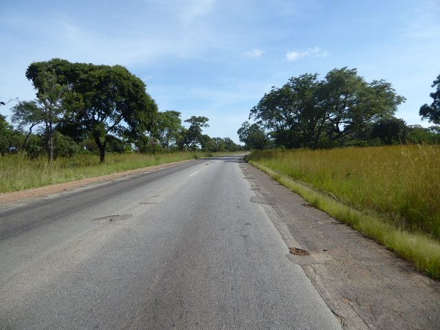 Maybe an hour down the road. If we were bus conductors on the express service we'd sing, "Chivhu, Masvingo, Beitbridge, Polokwane, Pretoria,