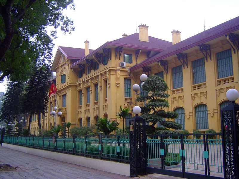 Drifting away from classicism but unsure where it's going, the Lycée Albert Sarraut was built in 1919 by Adolphe Bussy and named for the dep