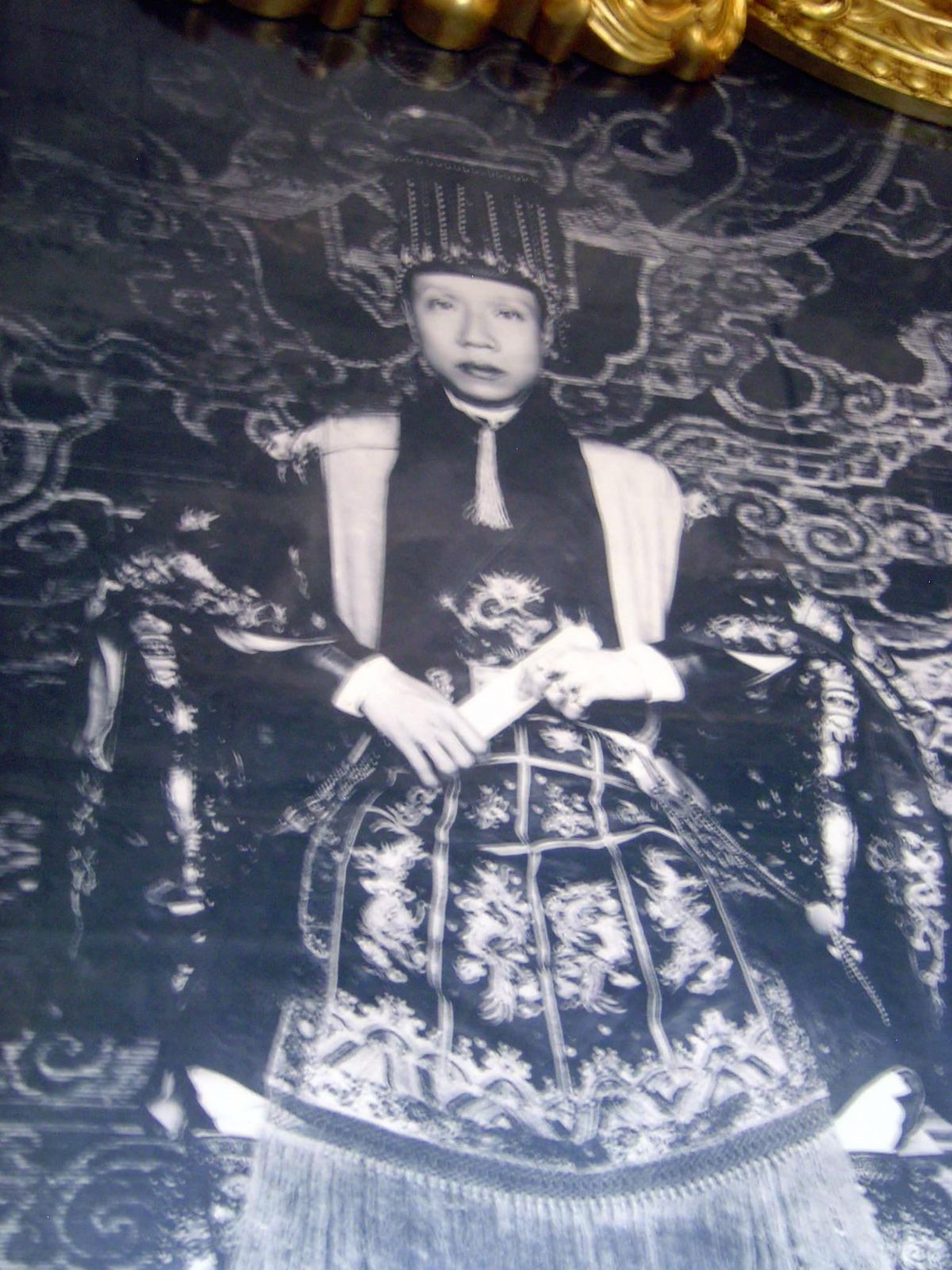 Khai Dinh in traditional garb.