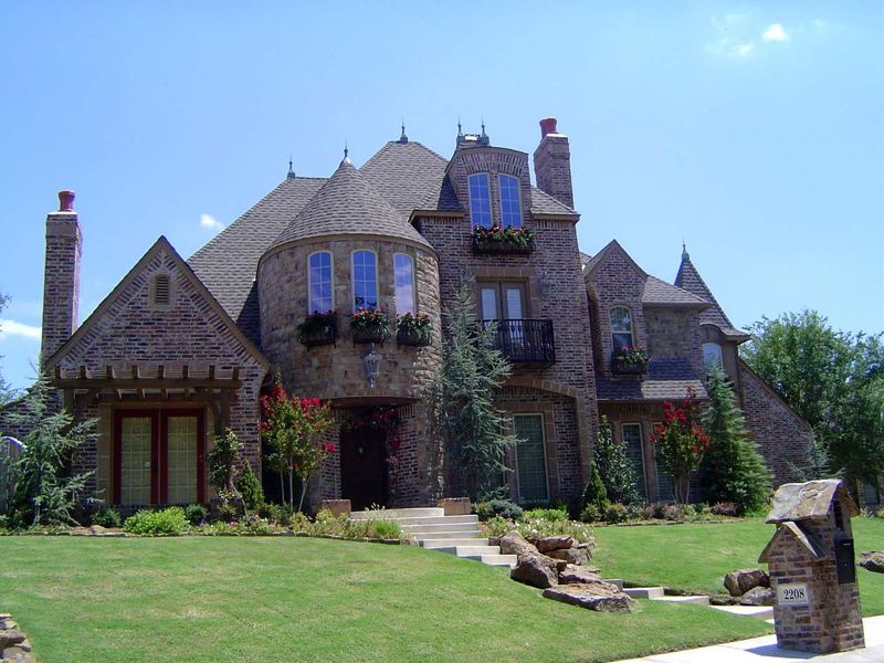 Mustn't end with an old building. Here's a new house with all the bells and whistles.