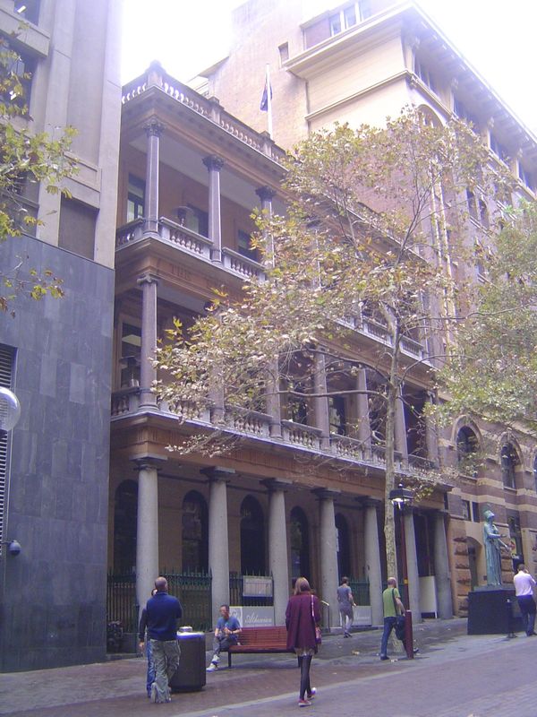 Could private enterprise ever compete with Sydney's public buildings? Think "banks." Here's an early example, the first Commonwealth Bank, b
