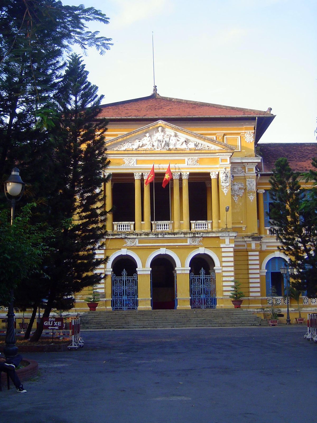 A new building in an old style: the Conservatory of Music.