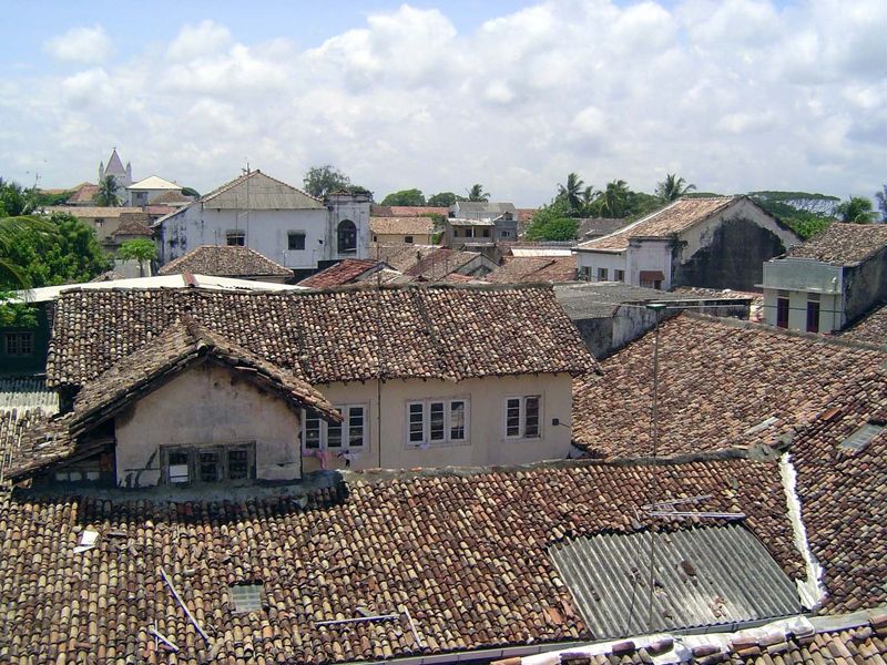From the roof, toward All Saints.