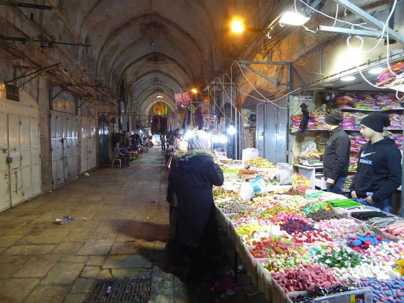 In the early years of the British mandate, the market not only sold cloth but supported weaving and other crafts. Cheaper imports decimated 