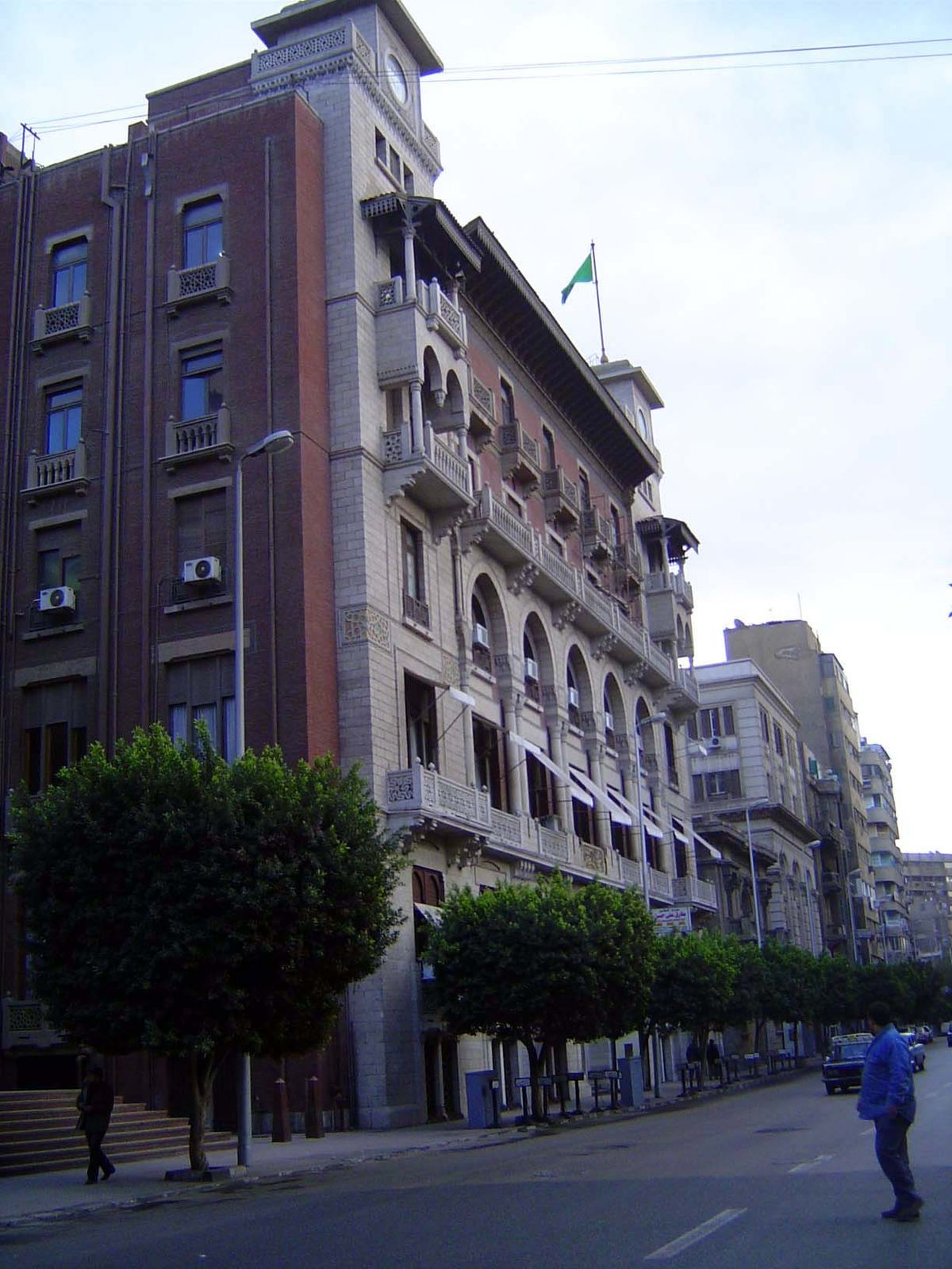 Still farther down the street is the Banque Misr, founded in the 1920s by Talat Harb.