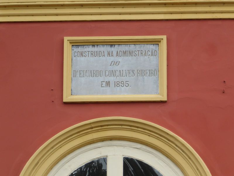 Remember him? His name's on the Teatro Amazonas—twice. How extensive were his modifications here? Dunno.