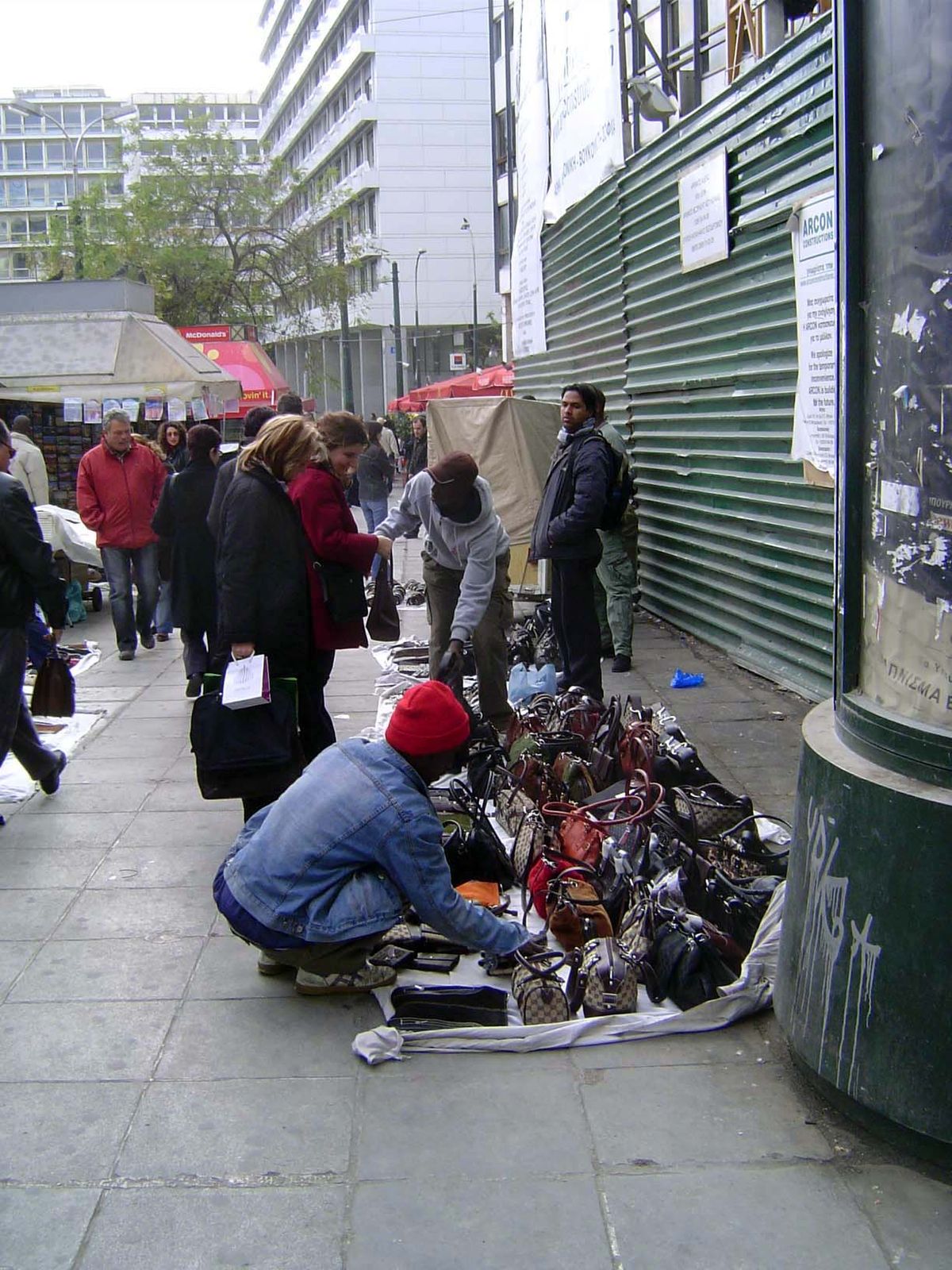 Street vendors.