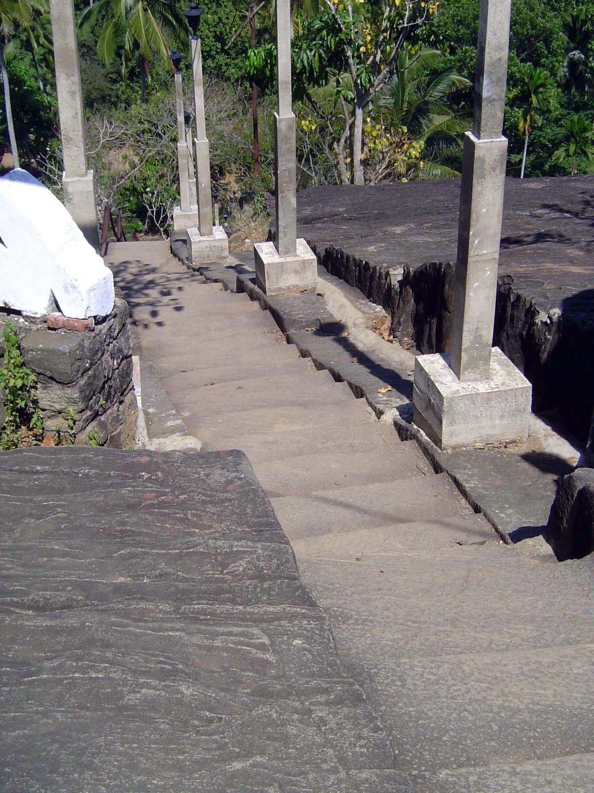 View of the steps up.
