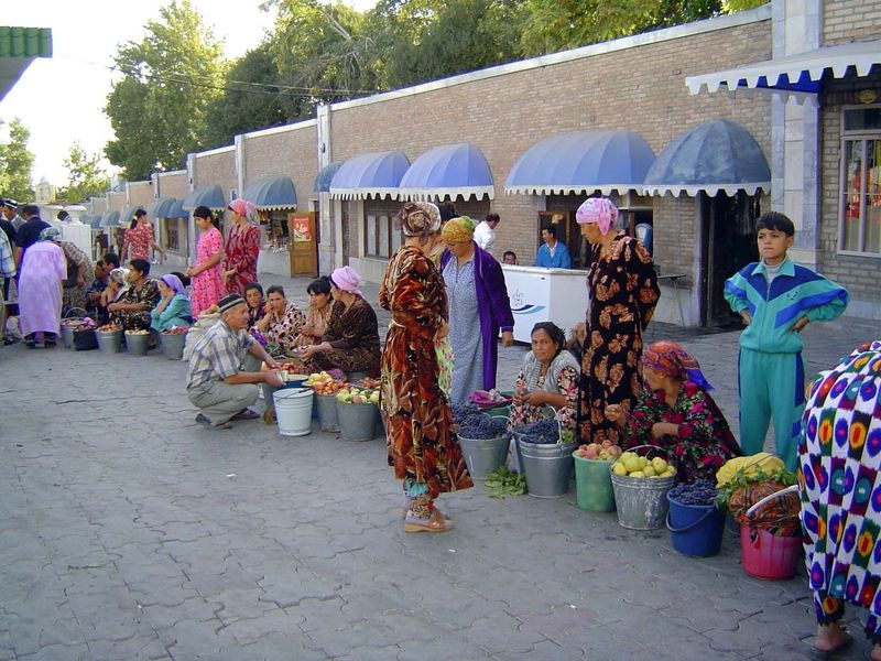 Some vendors come to the market with just a bucket or two of produce.