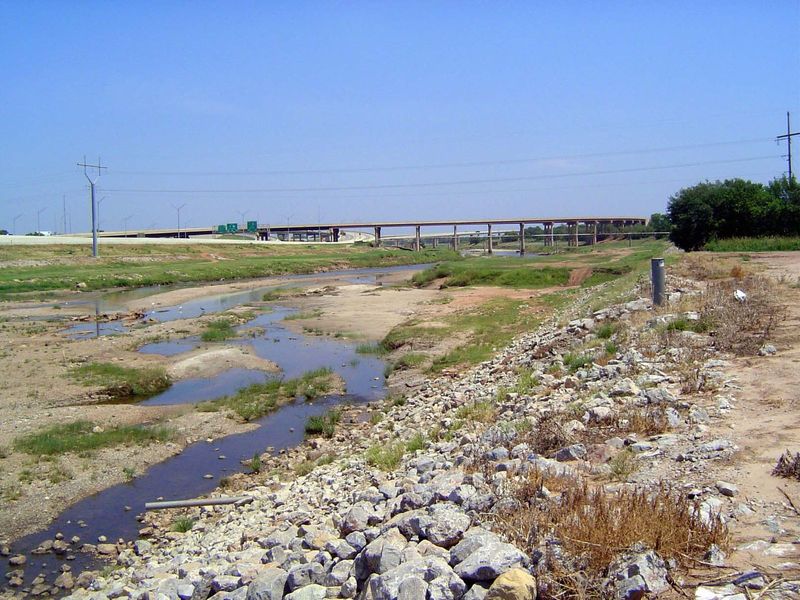 And here's the river immediately downstream.