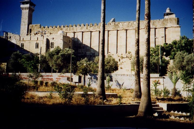 Here is the haram or sanctuary, Hebron's Eiffel Tower, Big Ben, and White House. It stands over caves reputed to hold Abraham and Sarah, Jac