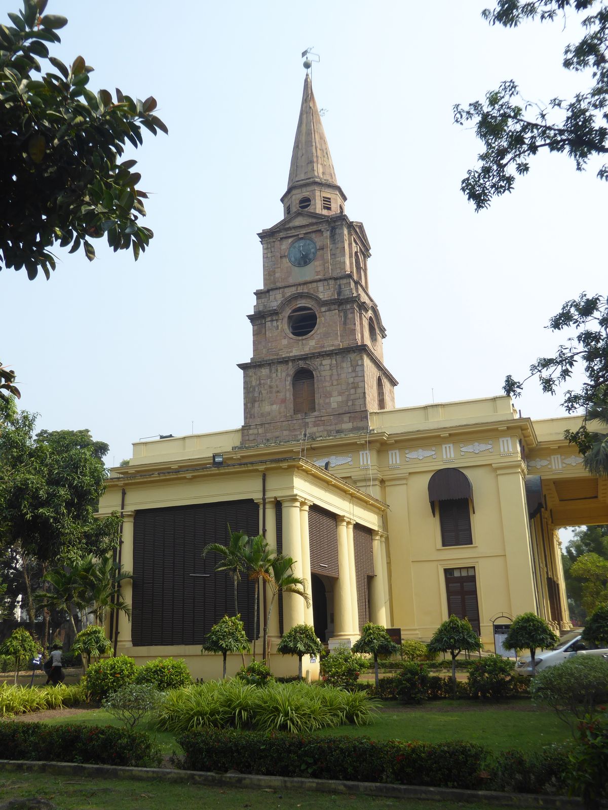 Parishioners could now enter from the back of the pews.