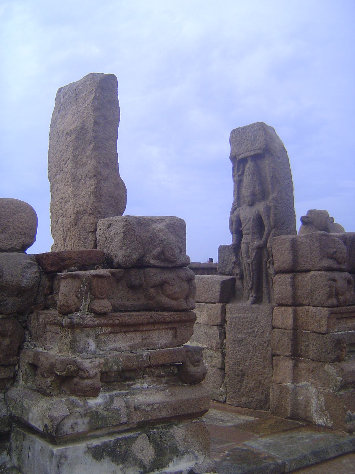 The entrance gate.