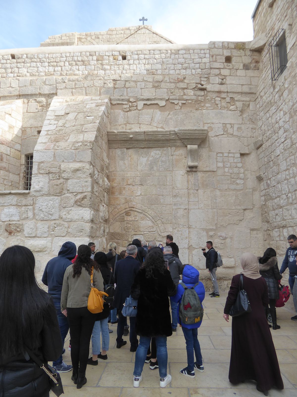 Speaking of twists, this traffic jam is caused by everyone bending down to enter the Church of the Nativity. The heavy lintel is a reminder 