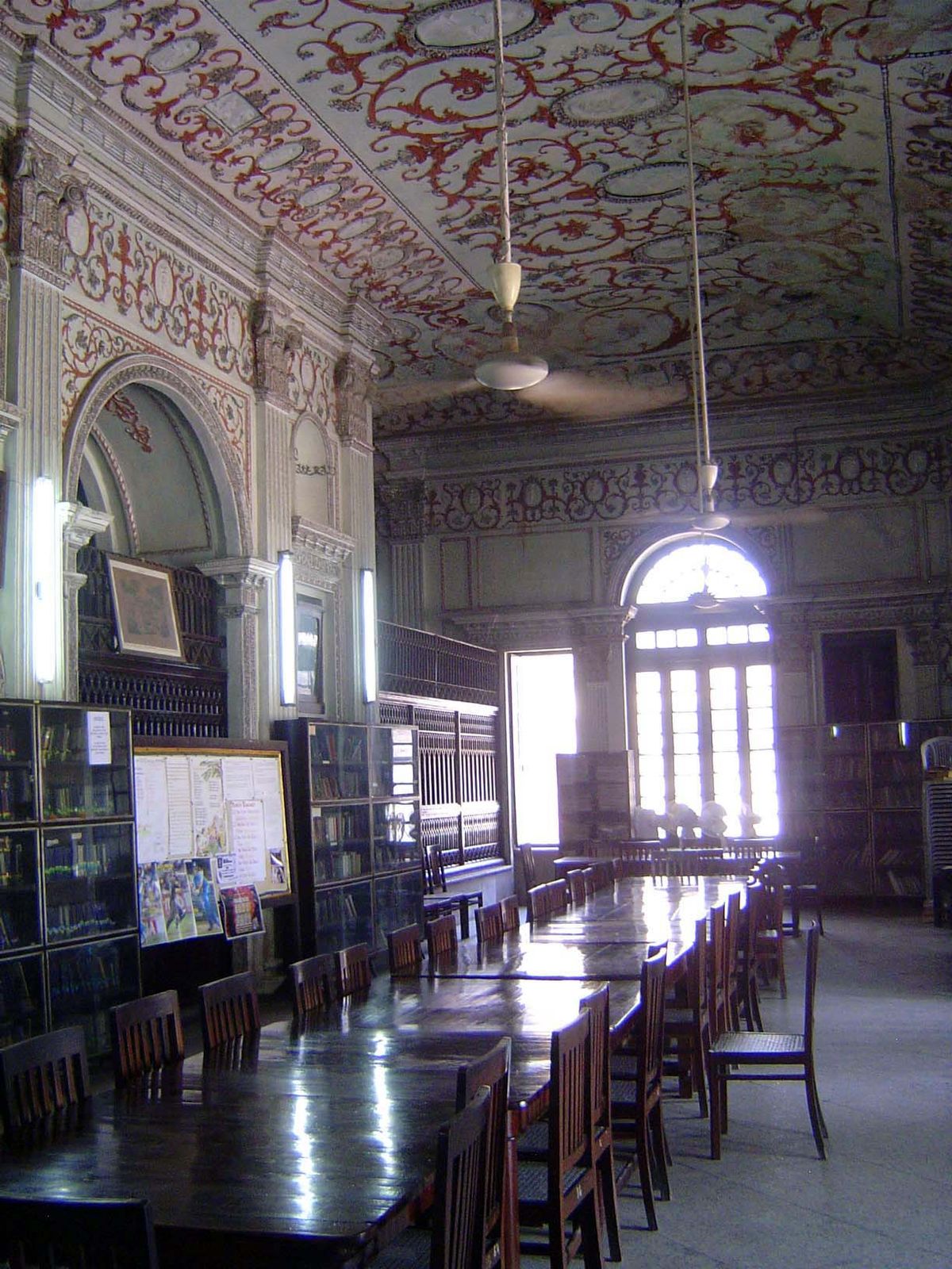 The library in 2007. The original marble floors were destroyed in 1857, along with all the doors and windows. Restoration went slowly: as of