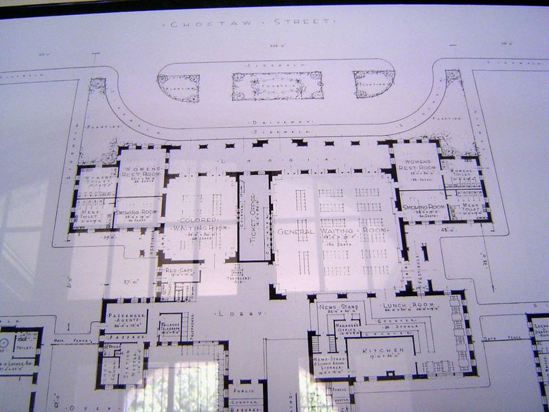 As the plan shows, the waiting rooms were segregated.