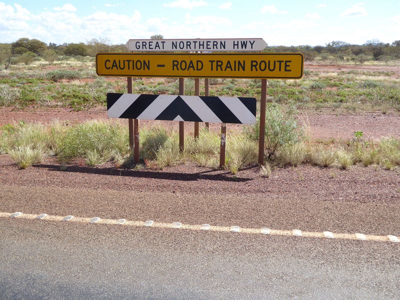 Not just for wildlife; triple-trailer trucks haul.