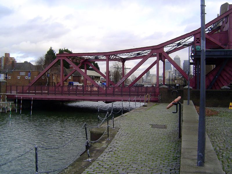 Here's your answer. The Shadwell Basin Bridge is now fixed in place.