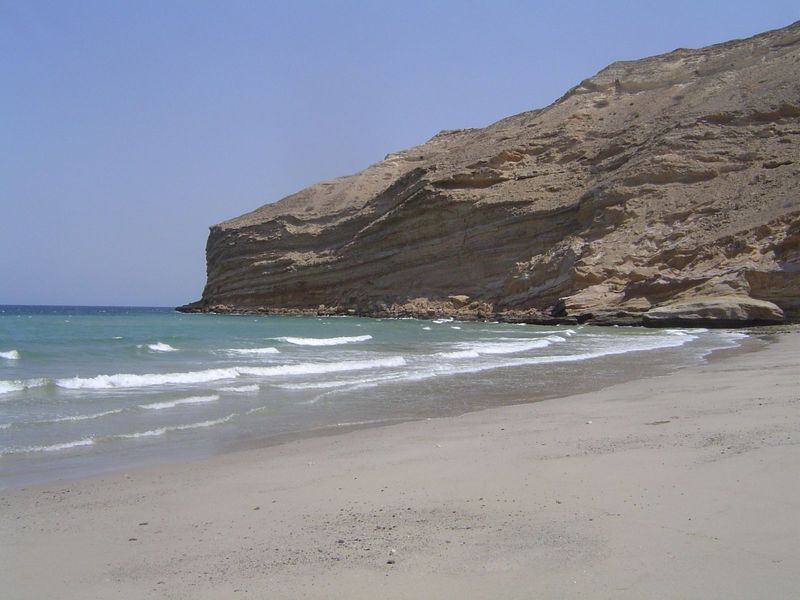 Beach and headland.