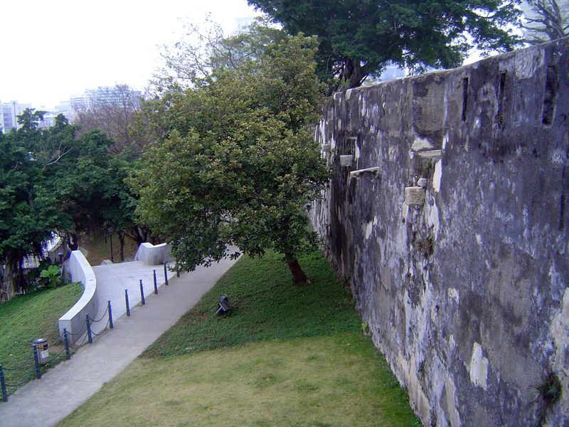 A view of the fortress wall.