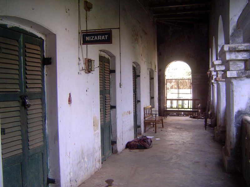 Corridor. The nizarat is the administrative office of the court.