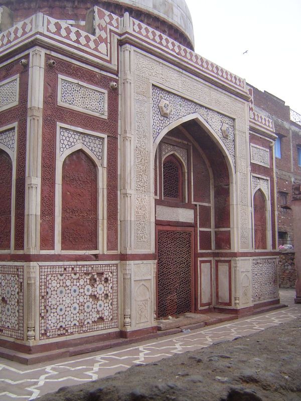 More interesting than any of the tombs surrounding the shrine is this one, the tomb of Atgah Khan, which is nearby but approached by a separ