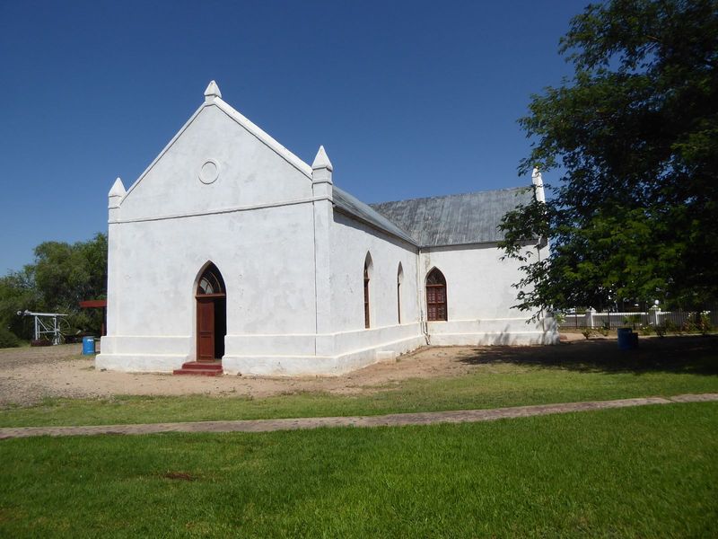 Here's Shroder's church, now the Kalahari-Orange Museum.
