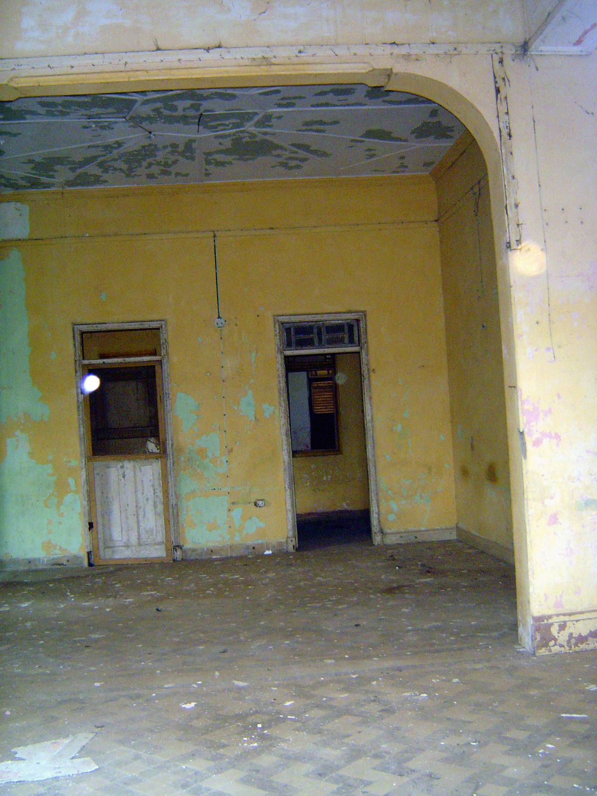 Inside.