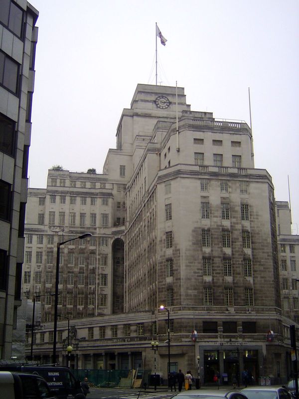 Jostling with the University of London Senate House and the much later Centre Point, here's another contender for the title of London's firs