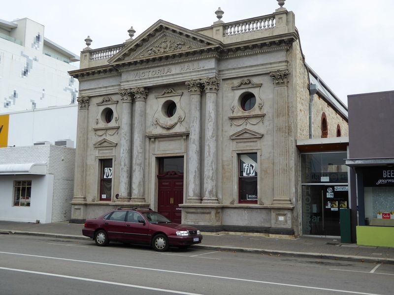 Along with the church came this parish hall, built for church functions but used also as a public hall; the name is another reminder of Vict