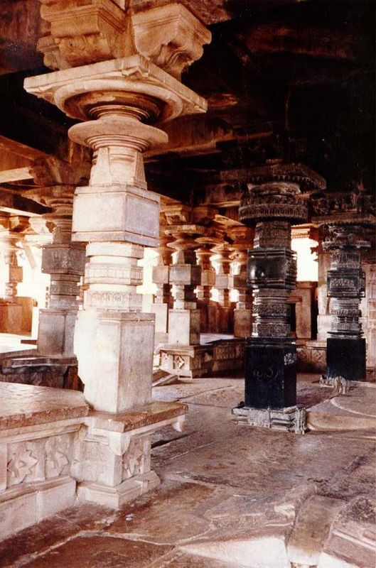There is only one small room—the sanctuary—in the temple: most of the "interior" space is no more than a porch. The massive columns, however