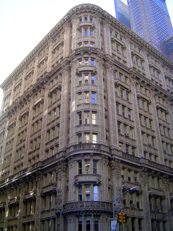 Not so tall but plastered with decoration, the Alwyn Court Building at 7th Avenue at West 58th was designed by Harde & Short for Alwyn Ball 
