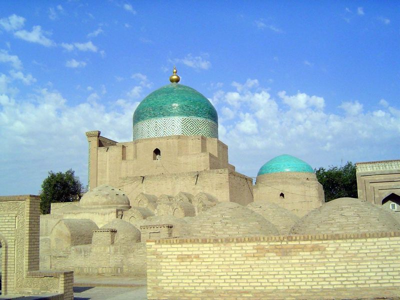 The brilliant dome was retiled after a snowfall in 1993 stripped off the previous cover.
