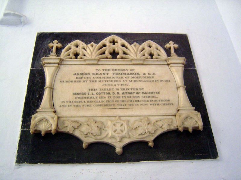 Here's one who died in the rebellion but six hundred miles away from Lucknow.
